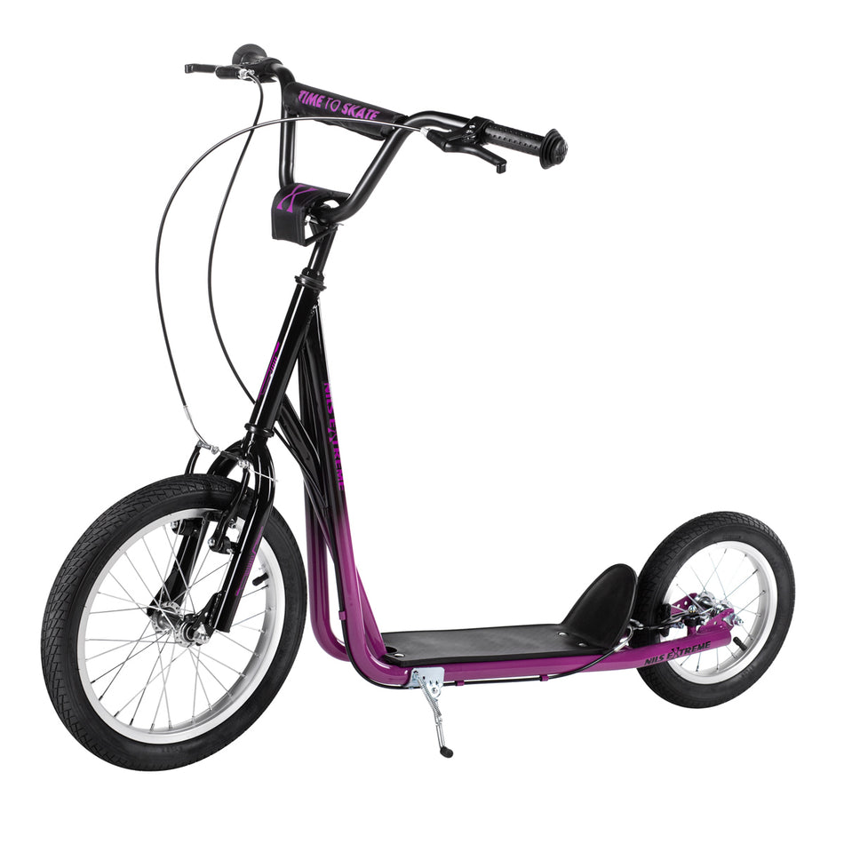 WH188AN PURPLE ROLLER 16/12" MIT AUFGEPUMPTEN RÄDERN NILS EXTREME