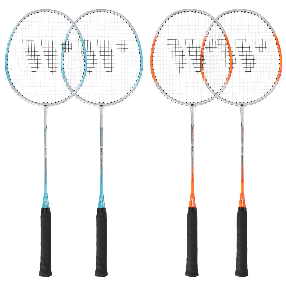 STEELTEC 416K LIMETTEGRÜN-BLAU SET BADMINTON WISH