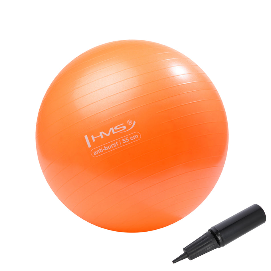 YB02N 55CM ORANGE ANTI-BURST GYMNASTIKBALL HMS